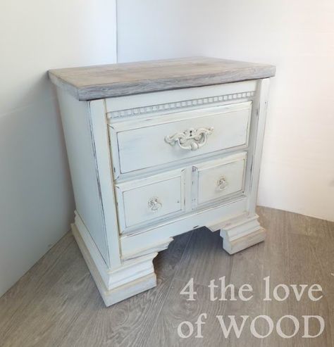 ANOTHER WAY TO ADD HEIGHT TO FURNITURE - wood and ivory bedsides Add Height To Dresser, Adding Height To Nightstand, 2x2 Wood, Vintage Wood Furniture, Bedside Drawers, Leg Painting, Bed Legs, Coffee Bar Home, Furniture Wood