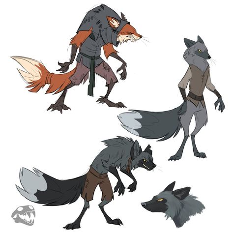 Werefox Art, Werefox Character Design, Fox Drawing Reference, Fox Human Hybrid, Fox Hybrid Human, Dnd Fox Race, Redwall Fanart, Fox Human Hybrid Character Design, Fox Person