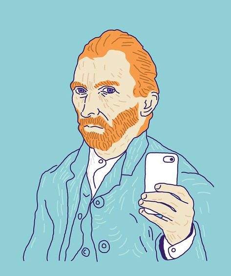 Van Selfie #Threadless | Score T-Shirt Design on Threadless … | Flickr Random Painting, Vincent Van Gogh Art, Arte Van Gogh, Van Gogh Paintings, Van Gogh Art, E Card, Vincent Van, Map Design, 로고 디자인