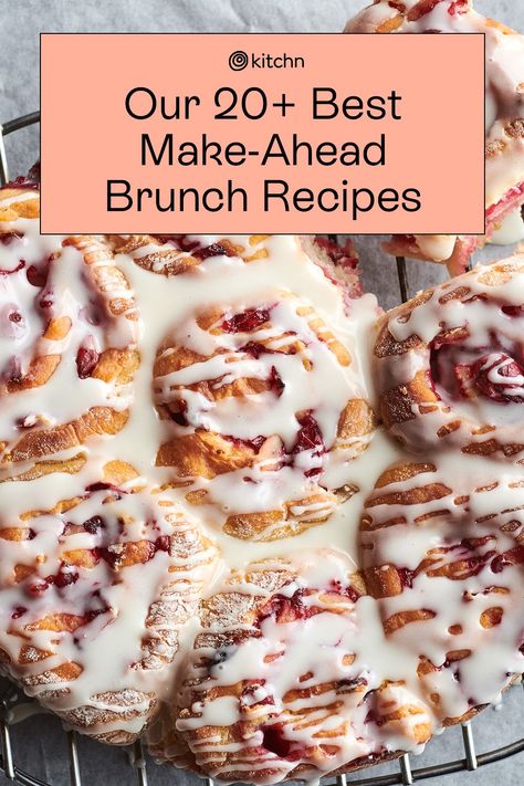 Make Ahead Breakfast Pastries, Elevated Brunch Ideas, What To Bring To Brunch, Brunch Items For Party, Brunch Main Dish Ideas, Work Brunch Ideas, Cold Brunch Food Ideas, Brunch Food Ideas Easy, Brunch Potluck Ideas