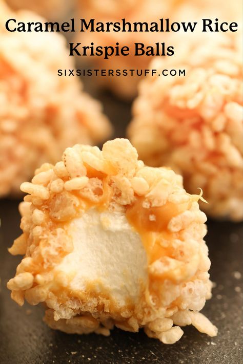 Fancy Rice Krispie Treats, Rice Krispie Balls, Marshmallow Squares, Easy Caramel, Homemade Candy, Rice Krispy, Candy Recipes Homemade, Christmas Candy Recipes, Rice Crispy Treats