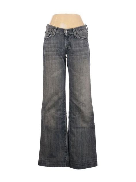 Jeans Png, Low Rise Pants, Gray Jeans, Y2k Denim, 2000s Fashion Outfits, Swaggy Outfits, 2000s Fashion, Mode Vintage, Dream Clothes