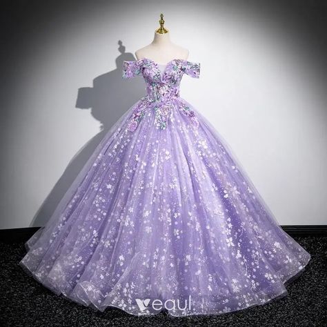 Galajurken Purple Sweet 16 Dress, Party Dress Purple, Fashion Formal Dresses, Purple Sweet 16, Prom Dress Short Lace, Dresses Sweet 16, Sweet 15 Dresses, Grey Prom Dress, Champagne Prom Dress