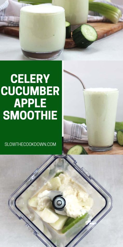 Celery Smoothie Recipes, Low Calorie Smoothie Recipes, Celery Smoothie, Strawberry Blueberry Smoothie, Easy Healthy Smoothie Recipes, Cucumber Smoothie, Apple Smoothie, Low Acid Recipes, Green Smoothie Recipe