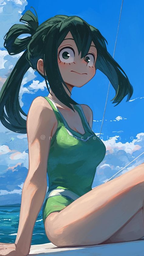 Mha Tsuyu Fanart, Froppy Tsuyu Fanart, Tsuyu Asui Wallpaper, Asui Fanart, Froppy Fanart, Tsuyu Asui Fanart, Froppy My Hero Academia, My Hero Academia Froppy, Froppy Mha