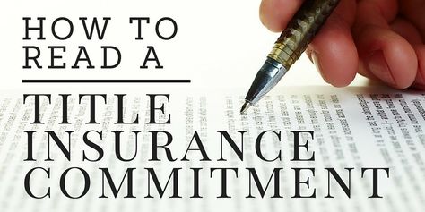 Understanding Title Insurance: How to Read a Preliminary Title Commitment Title Company, Home Insurance Quotes, Title Insurance, Insurance Marketing, Liability Insurance, Insurance Agent, Insurance Policy, Homeowners Insurance, Insurance Quotes