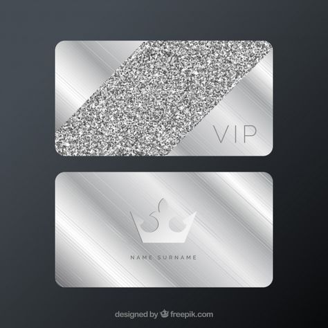 More than a million free vectors, PSD, photos and free icons. Exclusive freebies and all graphic resources that you need for your projects Loyalty Card Design, Plastic Business Cards, Silver Card, Member Card, Vip Card, Business Invitation, Luxury Business Cards, Card Business, Loyalty Card