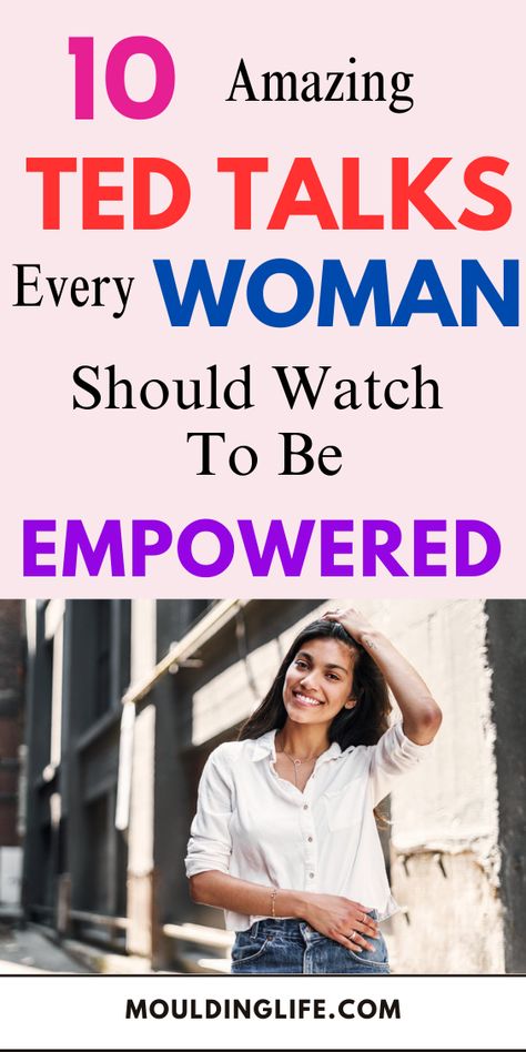 Here is a collection of 10 of the best TED talks every woman should watch. Whether you want some words of inspiration or practical advice, these TED talks will be of help to you. Ted talks | Ted talks motivation | Best ted talks | Inspirational ted talks | Ted talks for women | Motivational ted talks | Ted talks that will change your life | Inspiring ted talks | Must watch ted talks | Self improvement tips motivation | Better life tips | Personal development Ted Speaker Aesthetic, Funny Ted Talks, Must Watch Ted Talks, Ted Talks To Become That Girl, Ted Talks That Will Change Your Life, Better Life Tips, Motivational Ted Talks, Ted Talks For Women, Ted Talks Motivation