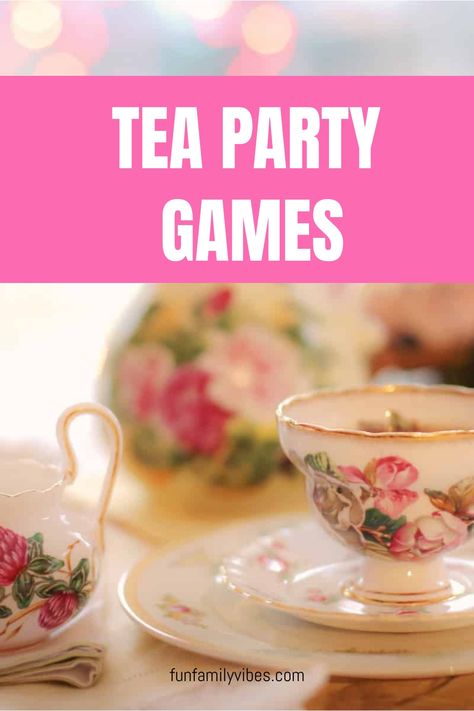 Add a touch of fun and excitement to your tea party with these engaging games for all ages. Whether you’re hosting a children’s tea party or an adult gathering, these games are sure to make your event a sweet success. Games To Play At A Tea Party, Fun Tea Party Games, Candy Party Games, Adult Tea Party, 50th Birthday Party Games, Tea Party Games, Games For All Ages, Different Types Of Tea, Tea Party Theme