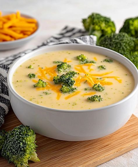 High Protein Broccoli Cheddar Soup Recipe Health Broccoli Cheddar Soup, Skinnytaste Broccoli Cheese Soup, Cheddar Broccoli Soup Healthy, Broccoli Cheese Soup With Almond Milk, Brocoli Cheddar Soup Recipes Healthy, Broccoli Cheddar Bisque, Healthier Broccoli Cheddar Soup, Low Carb Broccoli Cheddar Soup, High Protein Broccoli Soup