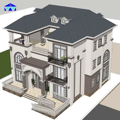 House 3 Bedroom, House Structure Design, Geometric Chair, Affordable House Plans, Classic House Exterior, Small House Elevation Design, Classic House Design, Building House Plans Designs, House Plan Gallery