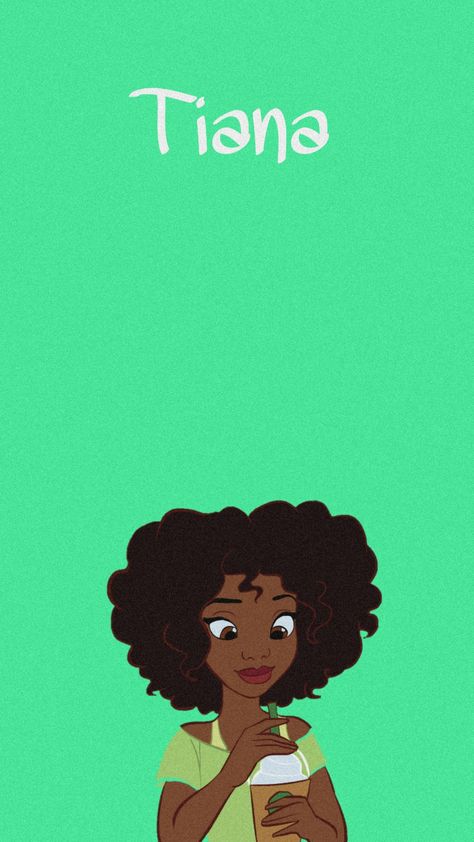 Princess Tiana Wallpaper Iphone, Tiana Wallpaper, Tiana Art, Disney Moana Art, Black Disney Princess, Princess Sweet 16, Tiana Disney, Cute Small Drawings