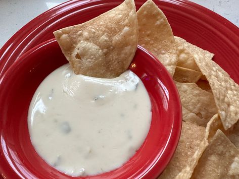 Moe’s Queso Recipe, Copycat Moes Queso, Moe's Queso Dip Recipe, Moes Queso, Moes Queso Recipe, Snacks Board, White American Cheese, Crock Pot Queso, Beef Tips And Noodles