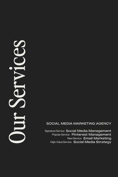 Social Media Manager Services | Volume One Studios Social media fonts #socialmediafonts Instagram fonts #instagramfonts facebook fonts #facebookfonts fonts #fonts font #font 1.138 Pinned Instagram Posts, Social Media Marketing Agency Ad, Content Ideas For Marketing Agency, Our Services Design Social Media, Our Services Instagram Post, Social Media Marketing Instagram Posts, Aesthetic Content Ideas For Instagram, Marketing Agency Aesthetic, Social Media Agency Posts