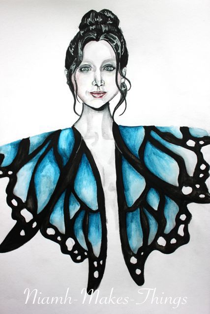 sleeves Animal Fashion Design, Nature Inspired Fashion Illustration, Butterfly Fashion Illustration, Butterfly Dress Illustration, Butterfly Fashion Design, Butterfly Dress Drawing, Butterfly Inspired Fashion, Butterfly Dress Design, Butterfly Inspired Dress