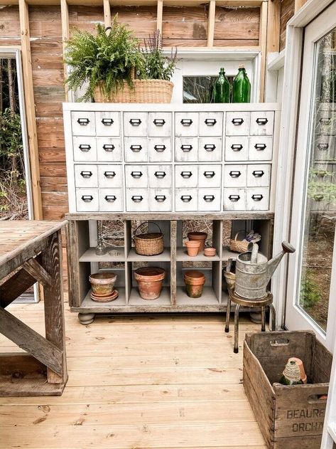 Ikea Storage Units, Ikea Upgrades, Ikea Furniture Makeover, Apothecary Cabinet, Ikea Furniture Hacks, Rustic Storage, Ikea Cabinets, Ikea Storage, Wooden Drawers