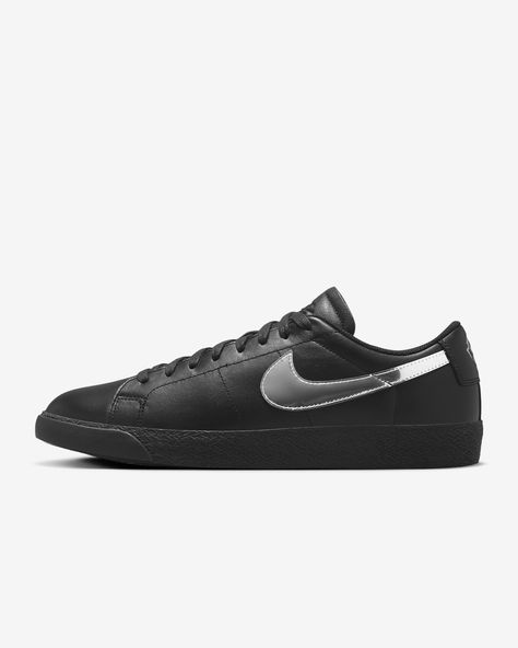 Nike SB Zoom Blazer Low x Dancer Skateboards Men's Shoes. Nike.com Nike Sb Zoom Blazer, Nike Sb Zoom, Blazer Low, Shoes Tennis, Long Time Friends, The Dancer, Custom Graphics, Silver Style, Black Metallic