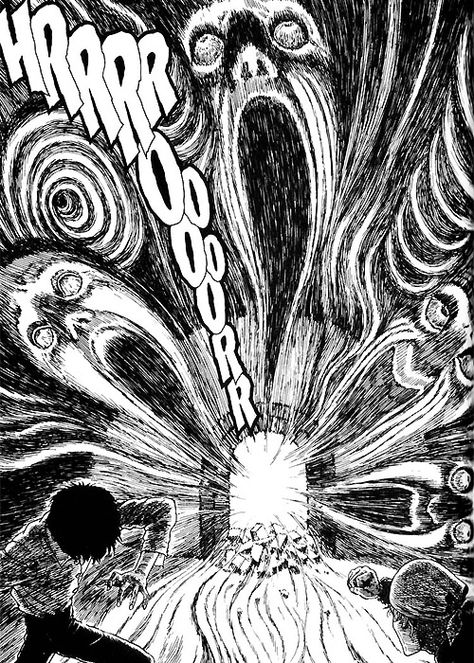 junji ito Junji Ito Widget, Aesthetic Junji Ito, Junji Ito Spiral, Horror Manga Art, Junji Ito Icons, Junji Ito Art, Junji Ito Uzumaki, Horror Manga, Macbook Air Wallpaper