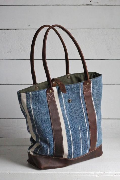 Forestbound Bags, Denim Refashion, Sewing To Sell, Denim Bags, Diy Bags Patterns, Brown Cowhide, Latest Bags, Denim Crafts, Old Jeans