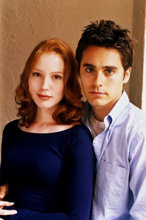 JARED LETO and ALICIA WITT  ''URBAN LEGEND'' Urban Legend Movie, Urban Legend 1998, Jared Leto Movies, Redhead Characters, 90s Horror, Michael Myers Art, Alicia Witt, Urban Legend, Shannon Leto