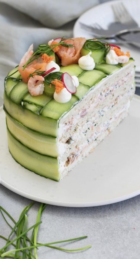 Swedish Sandwich, Eggs Ideas, Sandwich Cake, Tea Party Food, Party Food Platters, Ideas For Easter, Swedish Recipes, Tea Sandwiches, Kids Outdoor