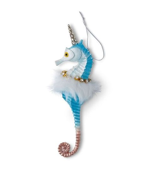 7.5" Christmas Seahorse With Tutu Ornament by Place & Time | JOANN Christmas Seahorse, Nautical Ornaments, Festive Decor, Unique Ornament, Joanns Fabric And Crafts, Festival Decorations, Craft Stores, Family Tree, The Christmas