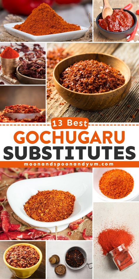 When it comes to Korean cooking, the distinct flavor of gochugaru is hard to miss. It’s known for its vibrant color and smoky, sweet heat. Gochugaru is a staple in dishes like kimchi and tteokbokki. However, finding the best gochugaru substitutes can be a bit of a challenge if you’re looking to replicate that authentic taste. Kimchi Sauce Recipe, Gochugaru Substitute, Gochugaru Recipes, Healthy Subs, Gluten Free Family Meals, Easy Korean Recipes, Kimchi Recipe, Yum Recipes, Korean Cooking