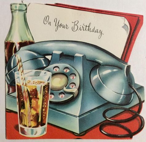 Vintage Birthday Cards Retro, Patchwork Cards, Happy Birthday Vintage, Birthday Greetings Friend, Happy Birthday Celebration, Vintage Birthday Cards, Retro Birthday, Greeting Card Illustration, Birthday Meme