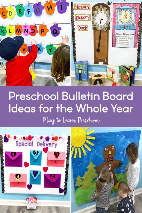 Early Childhood Bulletin Board Ideas, Toddler Classroom Bulletin Board Ideas, Pre K Bulletin Board Ideas, Infant Bulletin Board, Bulletin Board Ideas For Preschool, Preschool Bulletin Board Ideas, Toddler Bulletin Boards, Preschool Classroom Themes, Preschool Bulletin Board