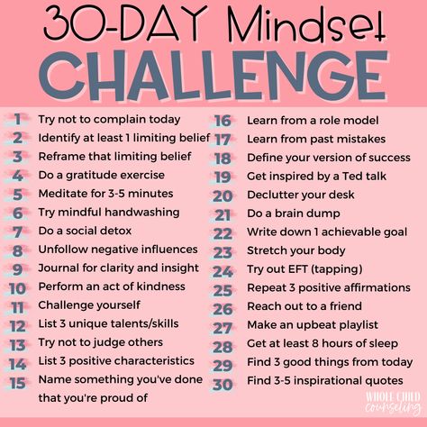 30 Day Positive Thinking Challenge, Challenges For Myself, Change In 30 Days, 30 Days Diy Challenge, 2024 Change Yourself, Change Yourself In 30 Days, Mindset Challenge 30 Day, 30 Day Challenge Learn Something New, How Can I Change My Personality