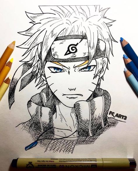 ~ #naruto🍥 || By: @fc_art3 ▪ Do you like #anime and #animeart 🤔? Follow 👉 @anime_ignite ✔🔥 . . #mangaart #animes #boruto #hinata #attackontitan #onepiece #bleach #pokemon #animeartist #manga #otaku #onepunchman #uzumakinaruto Kakashi Drawing, Naruto Painting, Cosplay Art, Naruto Sketch Drawing, Naruto Sketch, Best Anime Drawings, Naruto Drawings, Naruto Uzumaki Art, Naruto Fan Art