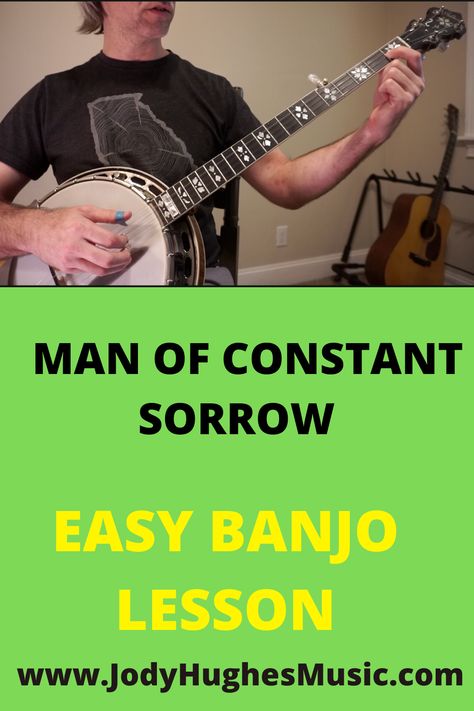 Easy Banjo Songs, Banjo Tabs Easy, Learning Banjo, Banjo Songs, Bluegrass Instruments, Banjo Building, Banjo Tuning, Man Of Constant Sorrow, Banjo Chords