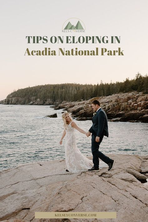 Fall In Acadia National Park, Maine Themed Wedding, Acadia Wedding Maine, National Park Wedding Dress, Acadia National Park Elopement, Acadia Wedding, Acadia Elopement, Acadia National Park Wedding, Arcadia National Park