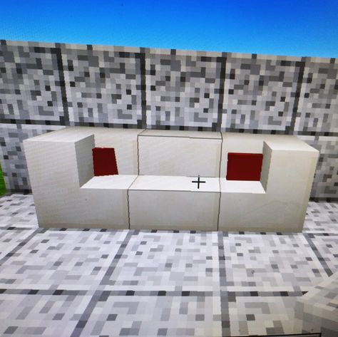 Minecraft Couch Ideas, Minecraft Sofa, Minecraft Couch, Couch Ideas, Minecraft Projects, Minecraft Houses, Outdoor Sofa, Animal Crossing, Minecraft