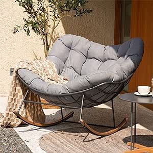 Comfy Rocking Chair, Egg Shaped Chair, Rocker Recliner Chair, Comfy Reading, Outdoor Rocking Chair, Modern Rocking Chair, Rocker Chair, Patio Rocking Chairs, Rocker Chairs