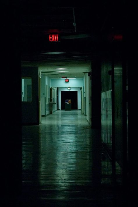 In The Dark, At Night, Hallway, Red