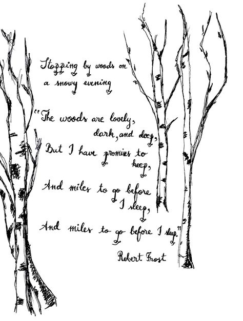 Robert Frost - Stopping by Woods on a Snowy Evening #poem #books #quotes Robert Frost Tattoo, Poem Tattoo, Butterfly Poems, Poem Books, Robert Frost Poems, Snowy Evening, Design Your Own Tattoo, Miles To Go, Robert Frost