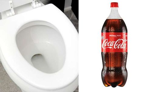 How to Clean Toilet Bowl with Coke Clean Toilet With Coke, Cleaning With Coke, Clean Toilet, Clean Rings, Clean Toilet Bowl, Hard Water Stain Remover, Clean Bathroom, Coke Cans, Toilet Bowl Cleaner