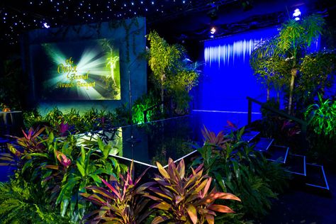 Airplane Hangar, Concert Stage Design, Faux Rock, Theatre Lighting, Havana Nights, Event Stage, Faux Tree, Christmas Nativity Scene, Tropical Party