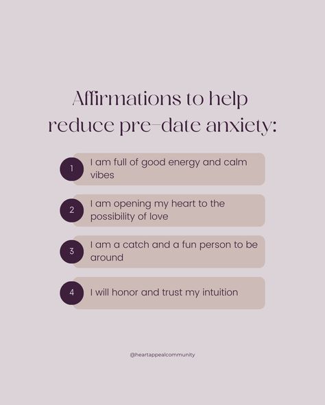 Date Affirmations, First Date Affirmation, Dating Mindset, Dating Affirmations, First Date Nerves, Exam Motivation Quotes, Fun First Dates, Fear Of Commitment, Dream Dates