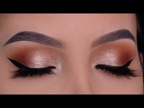 Makeup For Peach Lehenga, Eye Shadowing Tutorial Videos, Makeup Ideas For Peach Dress, Peach Eye Makeup Tutorial, Bridal Eye Makeup Indian, Eye Shadowing Tutorial, Glam Eye Makeup Tutorial, Saree Hairstyle, Indian Eye Makeup