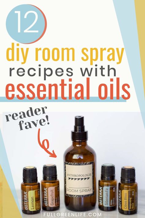 Diy Room Spray Essential Oils, Room Spray With Essential Oils, Air Freshener Diy Essential Oils, Homemade Room Spray, Room Freshener Spray, Air Freshener Recipes, Essential Oil Spray Recipes, Room Spray Recipe, Diy Room Spray