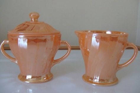 Fire King Peach Lustre, Anchor Hocking Fire King, Yellow Pyrex Bowls, Fireking Vintage Fire King, Peach Lustre, Vintage Pyrex Bowls Yellow, Antique Oil Lamps, Antique Dishes, Kitchen Dinning