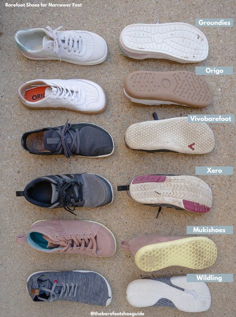 Need help finding the best barefoot shoes for narrow feet? Even those with slimmer feet can benefit from the foot-shaped toe box of barefoot shoes. Shoes For Big Feet Women Style, Barefoot Shoes For Women, Vivo Barefoot Shoes, Barefoot Shoes Outfit, Barefoot Shoes Woman, Foot Shaped Shoes, Vivobarefoot Shoes, Natural Shoes, Best Barefoot Shoes