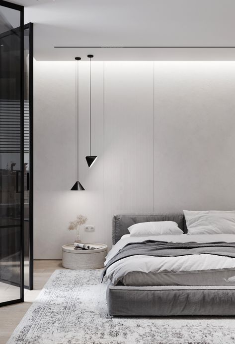 Hotel Room Interior, Bedroom Minimalist, Modern Luxury Bedroom, Modern Bedroom Interior, Showroom Interior Design, Bedroom Bed Design, Minimalism Interior, Home Room Design, 로고 디자인