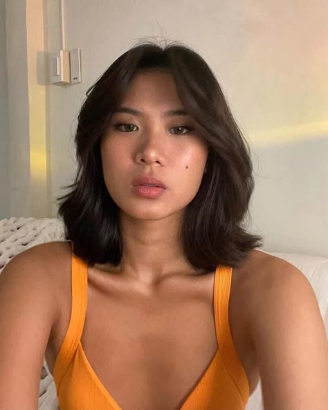 Filipino Short Hair, Short Hair For Asian Women, Bob Haircuts For Oval Face, Asian Short Hair Curly, Short Haircuts For Thick Wavy Hair Oval Face, Short Asian Hair Round Face, Short Haircuts Oval Face, Short Hair Cuts Black Hair, Short Hair With Curtain Bangs Round Face