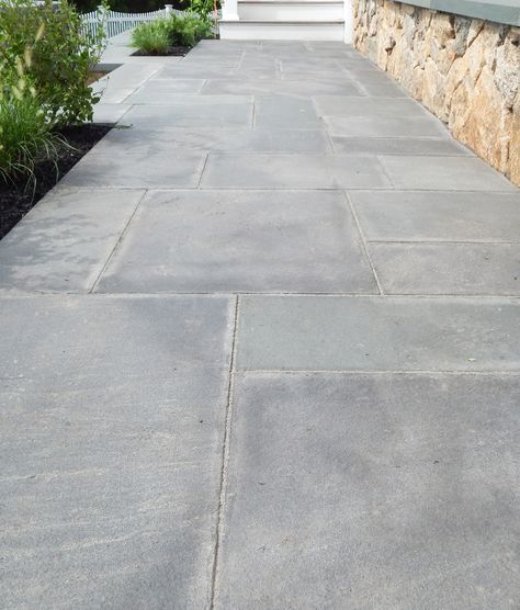 Thermal Bluestone Pavers Pennsylvania | Wholesale | SNStone Thermal Bluestone, Bluestone Pavers, Large Backyard Landscaping, Outdoor Pavers, Patio Pavers Design, Paver Walkway, Bluestone Patio, Front Walkway, Patio Tiles