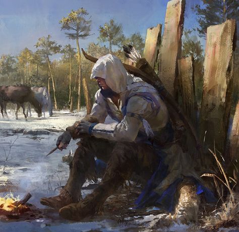 Before the days of King(Assassin's Creed Fanart), Lulu Zhang on ArtStation at https://www.artstation.com/artwork/2VlgY Assassin's Creed Wallpaper, Connor Kenway, All Assassin's Creed, Assassins Creed Series, Assassins Creed Artwork, Assassins Creed 3, Assassins Creed Art, Assassin’s Creed, Assassins Creed