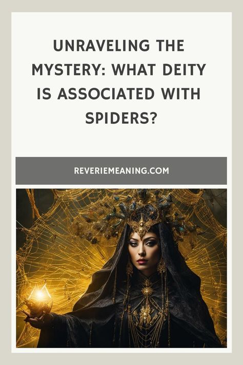 Spiders have long been a subject of curiosity and even fear for many people. Their intricate webs, swift movements, and unique appearance have captivated our im Spider Goddess, Native American Mythology, Goddess Symbols, Divine Connections, Dream Symbols, Athena Goddess, Egyptian Culture, Egyptian Mythology, Dream Interpretation