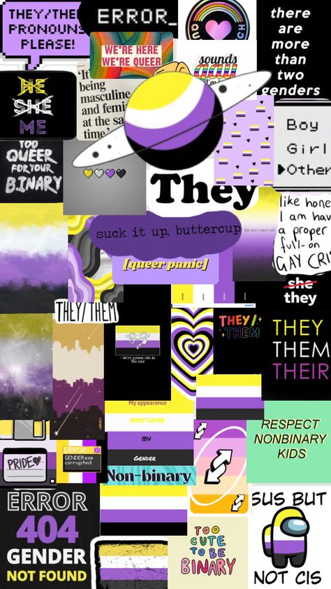 Non binary wallpaper Subtle Non Binary Wallpaper, Non Binary Aesthetic Wallpaper, Queer Wallpaper Aesthetic, Non Binary Wallpaper, Nonbinary Wallpaper, Nonbinary Art, Non Binary Aesthetic, Cute Wolf Drawings, Non Binary Pride